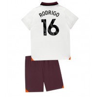 Manchester City Rodri Hernandez #16 Bortadräkt Barn 2023-24 Kortärmad (+ Korta byxor)